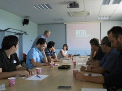 The international partners are listening to Eva Ogue, Ph.D. international relations.